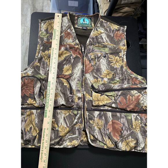 Master Sportsman Camo Hunting Vest Safety Orange Flaps Outdoors XL Bird Pocket - Picture 6 of 12